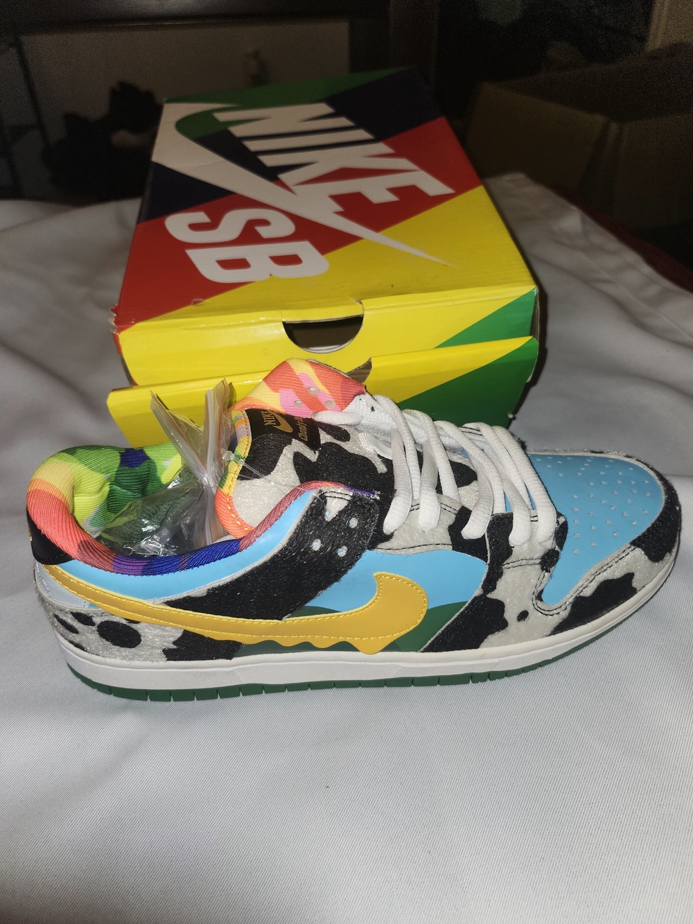 Nike Dunk Low Multicolor with Blue, Yellow, Black, White, Pink, Green